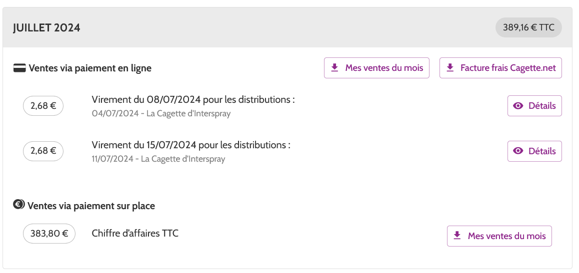 présentation page comptabilité